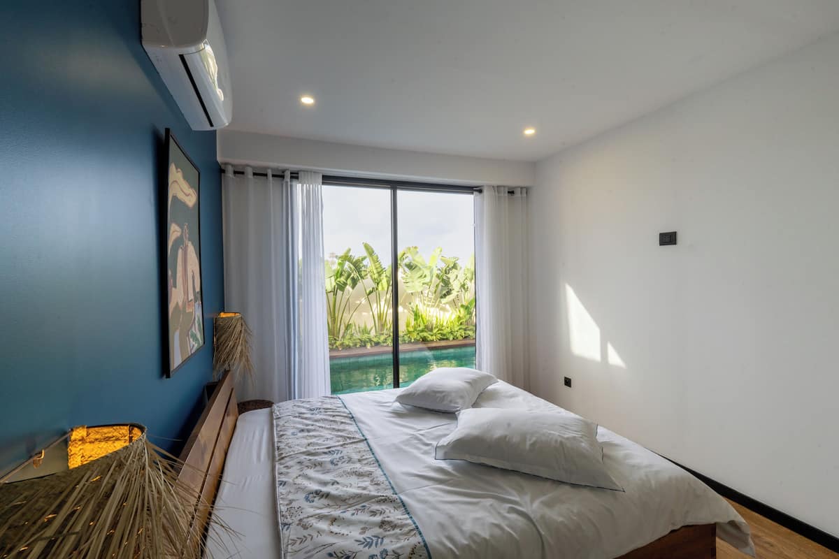 Chalet Deluxe, balcón, vista a la playa