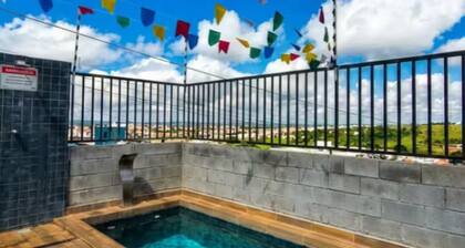 Fully furnished apartment, near São João festivities, with Wi-Fi, swimming pool, garage, and close to the city center.