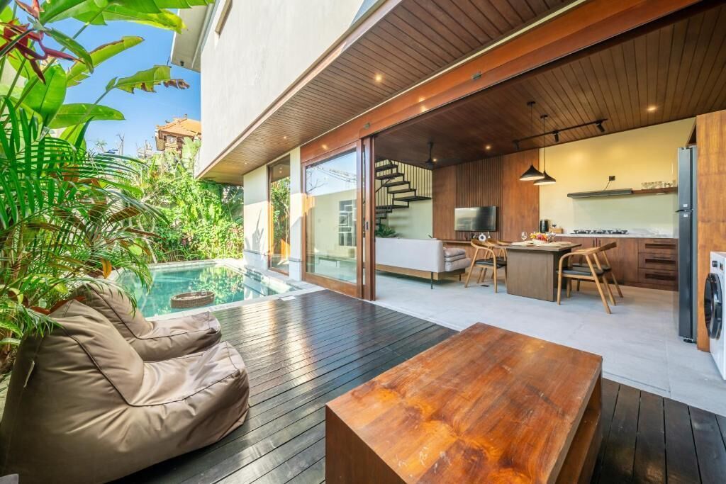 Vila Deluks, 2 kamar tidur, kolam renang pribadi | Tempat makan outdoor