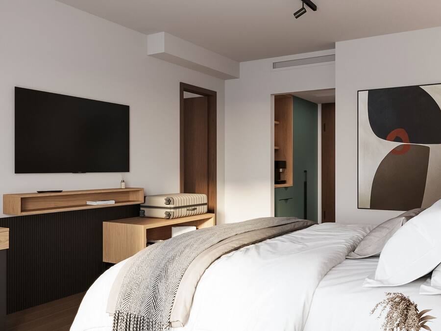 Chambre Quadruple Familiale | Minibar, coffres-forts dans les chambres, bureau, chambres insonorisées