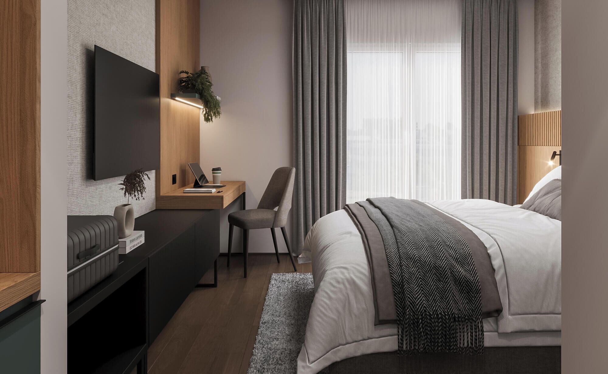 Klassieke kamer, 1 twee- of 2 eenpersoonsbedden | Een minibar, een kluis op de kamer, een bureau, geluiddichte muren