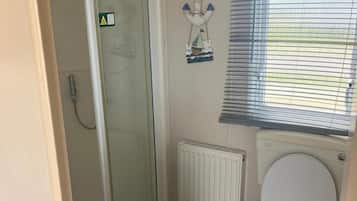Shower, hair dryer