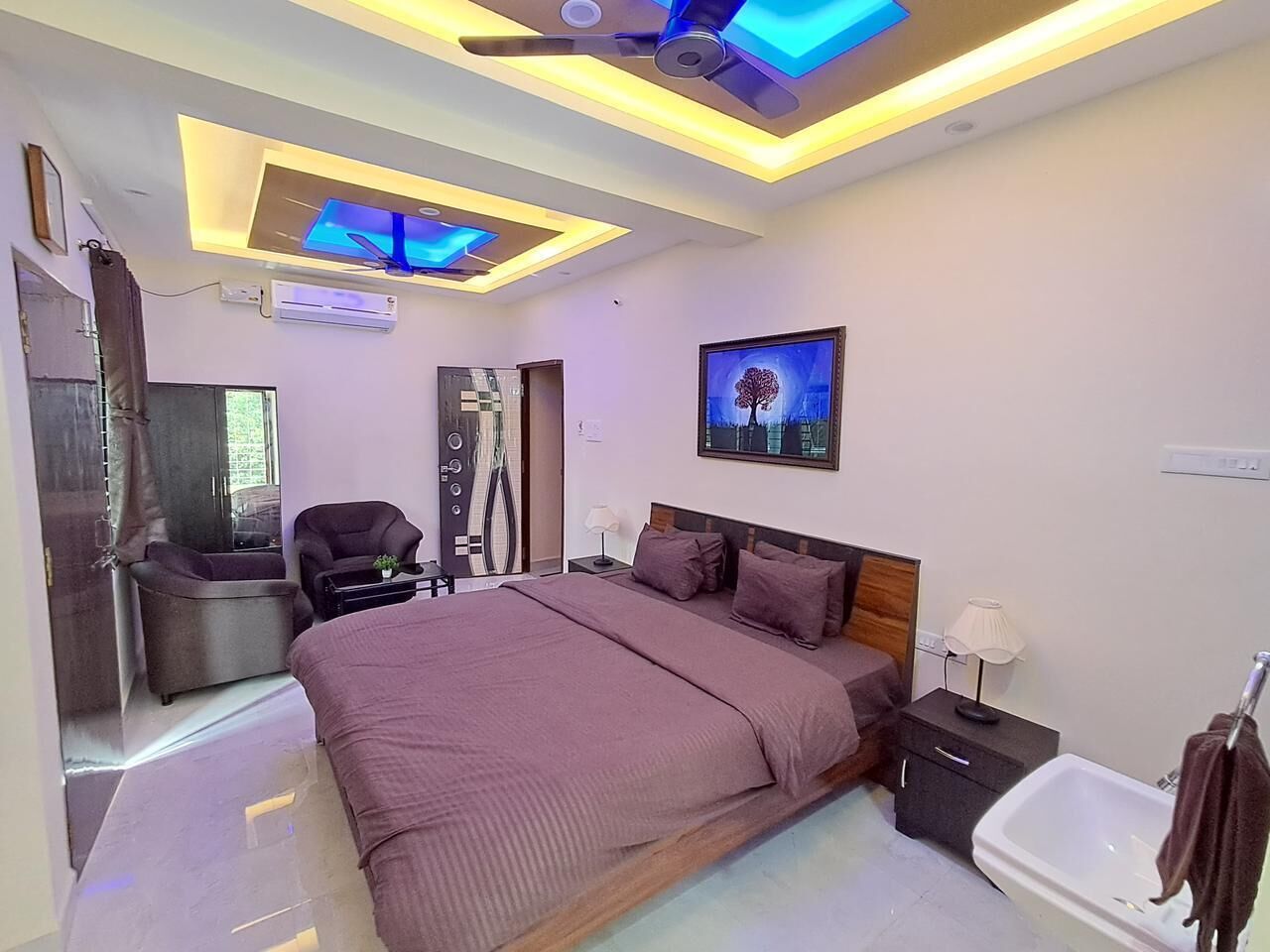 ห้องดีลักซ์ดับเบิล, ระเบียง | ผ้าม่านกันแสง, เตารีด/โต๊ะรีดผ้า, Wi-Fi ฟรี