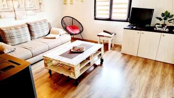Ferienhaus, 1 Schlafzimmer, Raucher, Kamin | Wohnzimmer