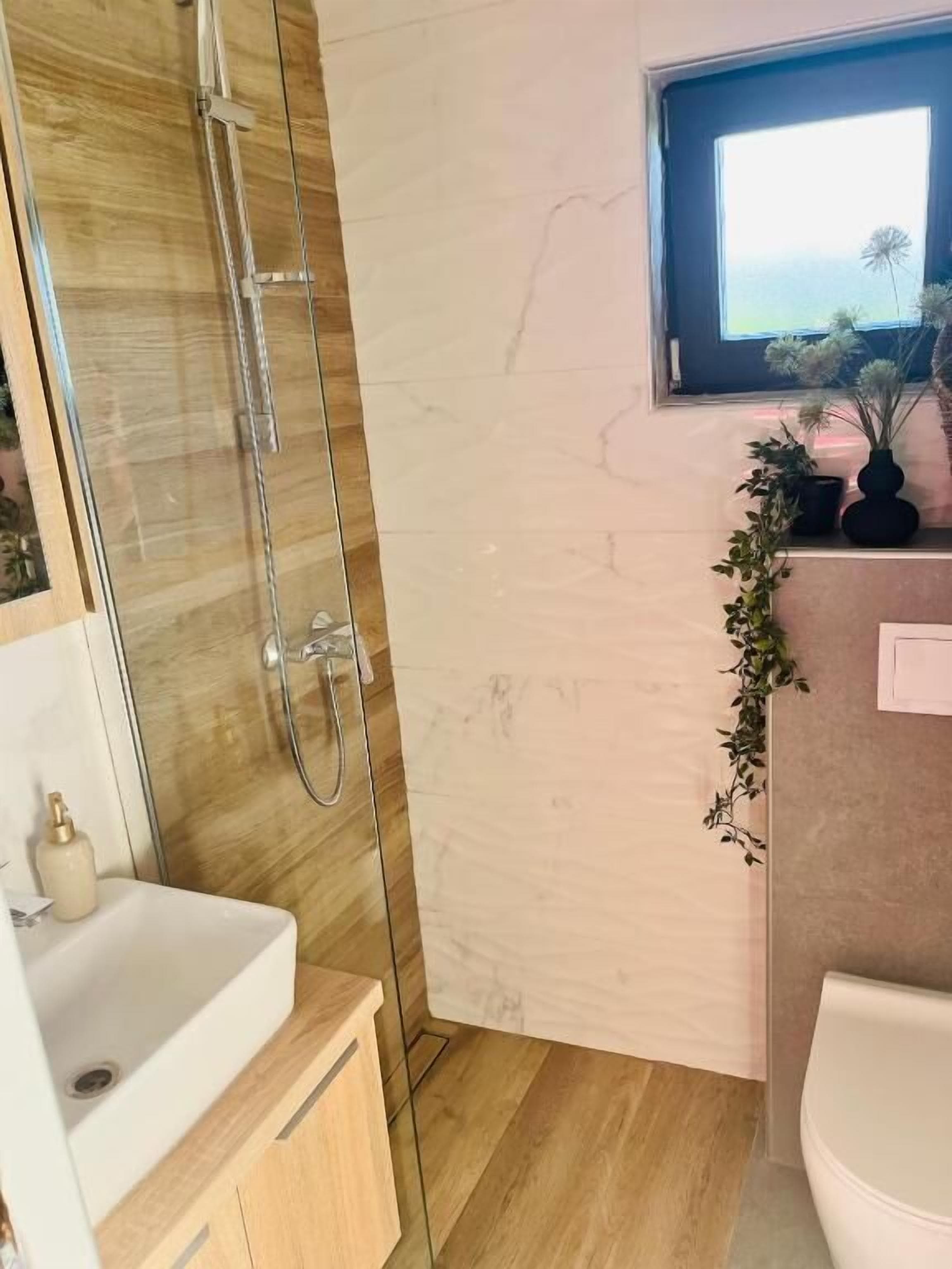 Ferienhaus, 1 Schlafzimmer, Raucher, Kamin | Badezimmer
