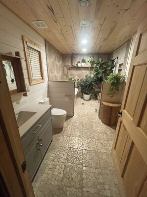 Bathroom - Adorable Lake Home with Sunrise, Sunset, & Sandy Beach (Menahga)