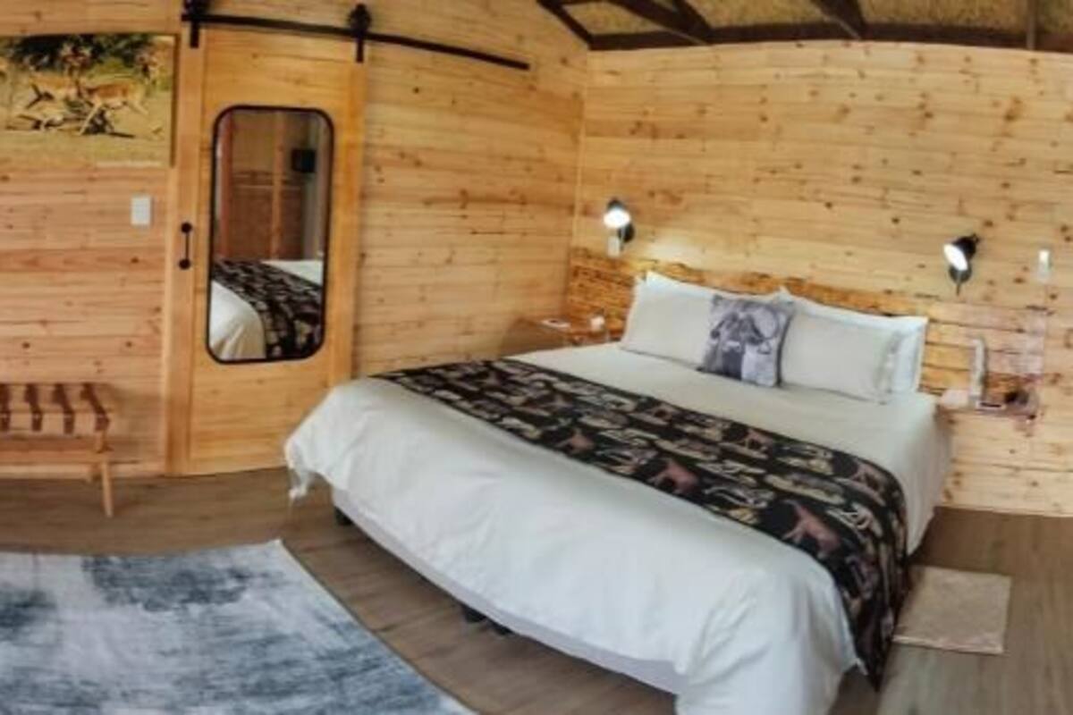 Cabane Luxe, patio | Coffres-forts dans les chambres, rideaux occultants, Wi-Fi gratuit