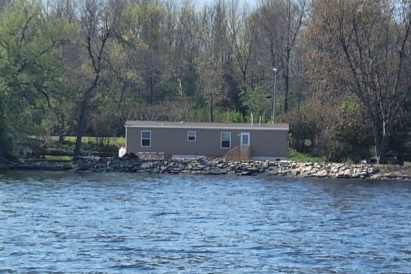 over 140 ft private shoreline and private dock on Lake Ontario