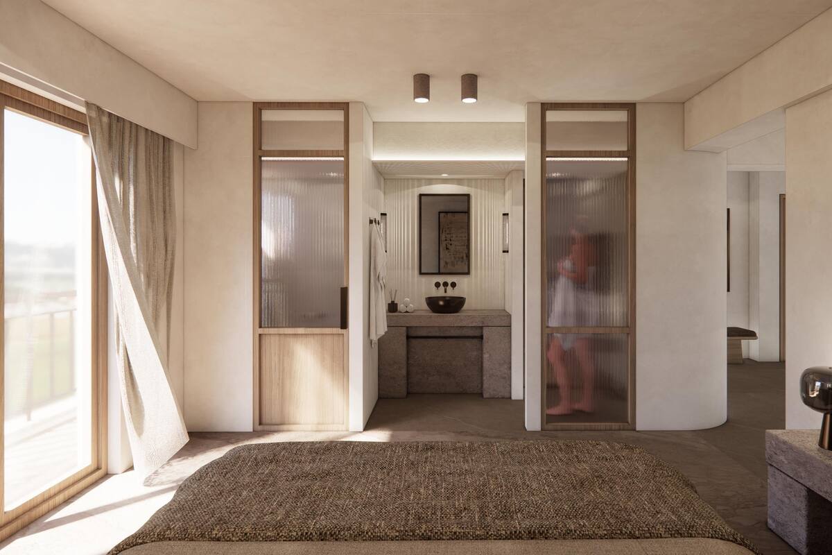 Habitación doble Deluxe, balcón, vista a la ciudad | Caja de seguridad en la habitación y insonorización