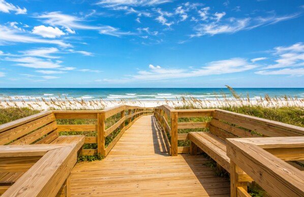 On the beach, beach towels - Sunrise to Sunset Oceanfront Beach Retreat w/ Pool (St. Augustine)