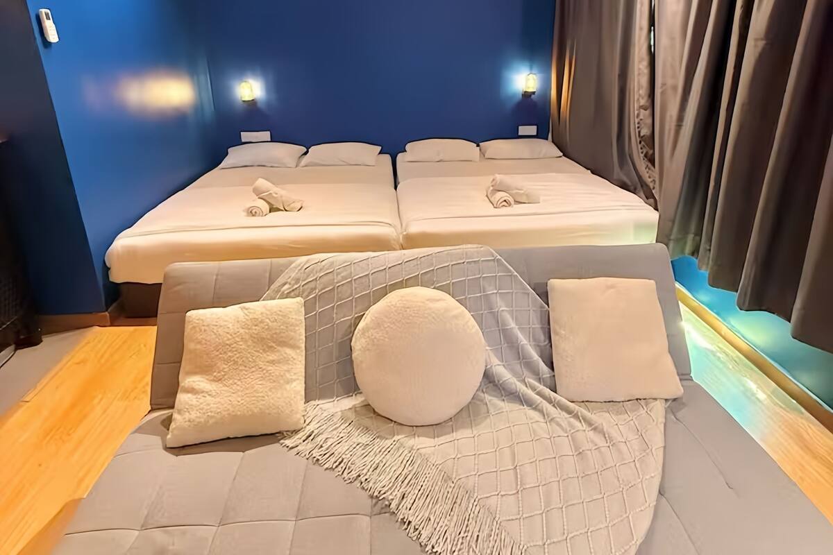 Căn hộ Superior, 2 giường cỡ queen, quang cảnh thành phố | Bàn ủi/dụng cụ ủi quần áo, truy cập Internet không dây miễn phí