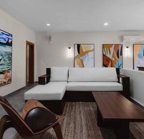 Deluxe Apartment, Balcony, Beach View | Living area - Havara Resorts & Residences (Lagos)