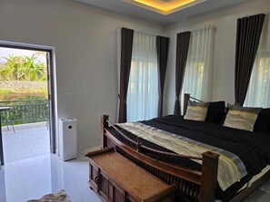 غرفة - غرفة نوم واحدة - للمدخنين - بشرفة