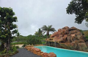 Bungalow, 2 Schlafzimmer, Raucher, Terrasse | Pool