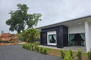 Bungalow, 2 chambres, fumeur, terrasse | Extérieur