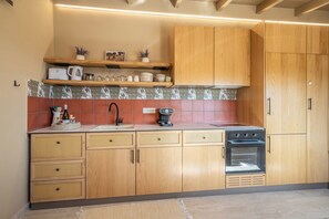 Coffee/tea maker, fridge, oven, stovetop - Authentic stone house with stunning sea views. (chalikeri)