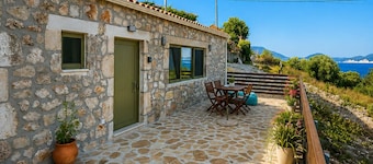 Authentic stone house with stunning sea views.