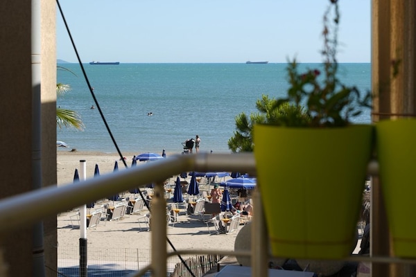 Blick vom Balkon