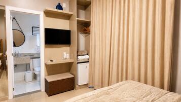 Blackout curtains, free WiFi, bed sheets