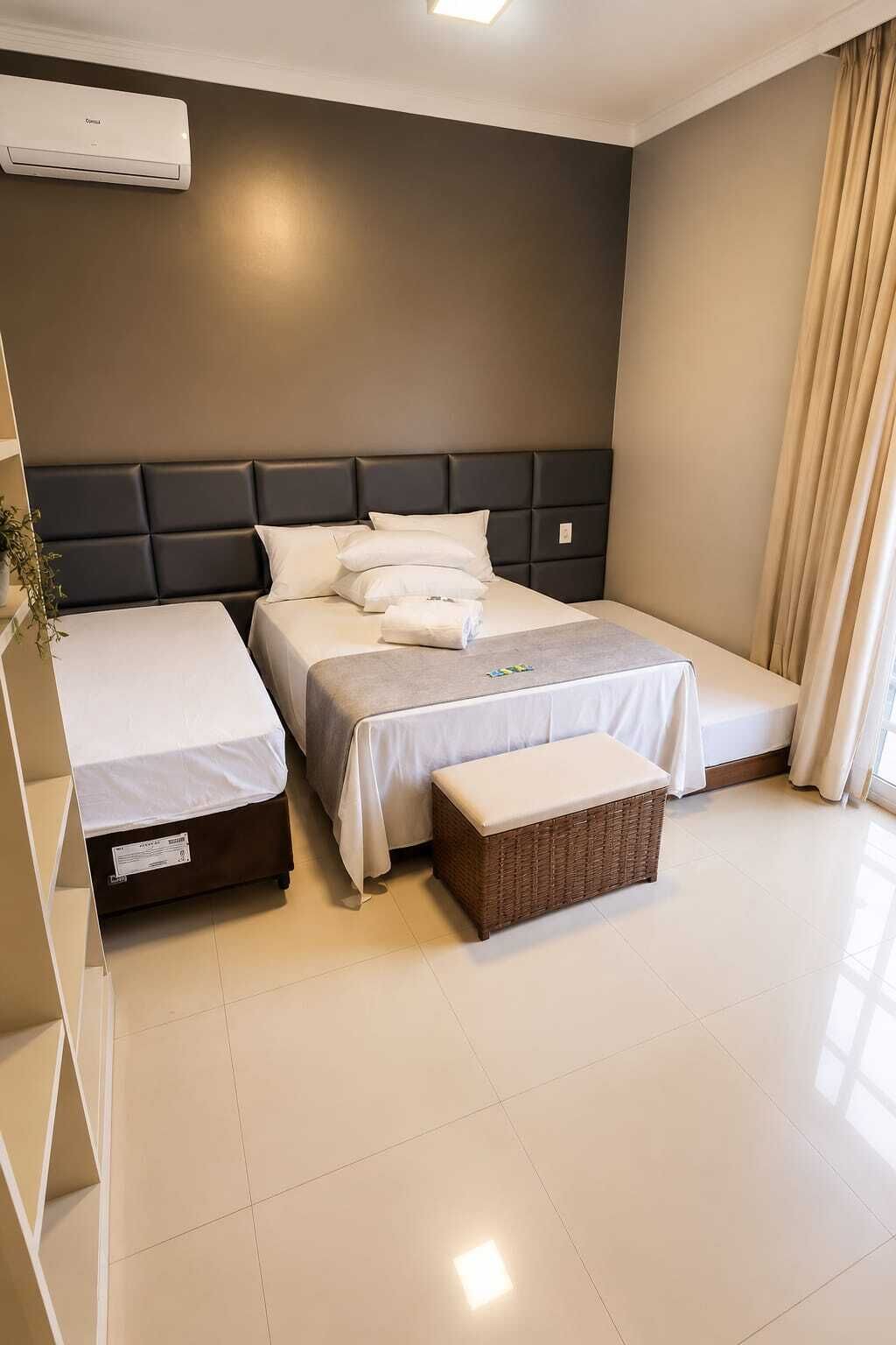 Standard Quadruple Room, Garden View | Blackout curtains, free WiFi