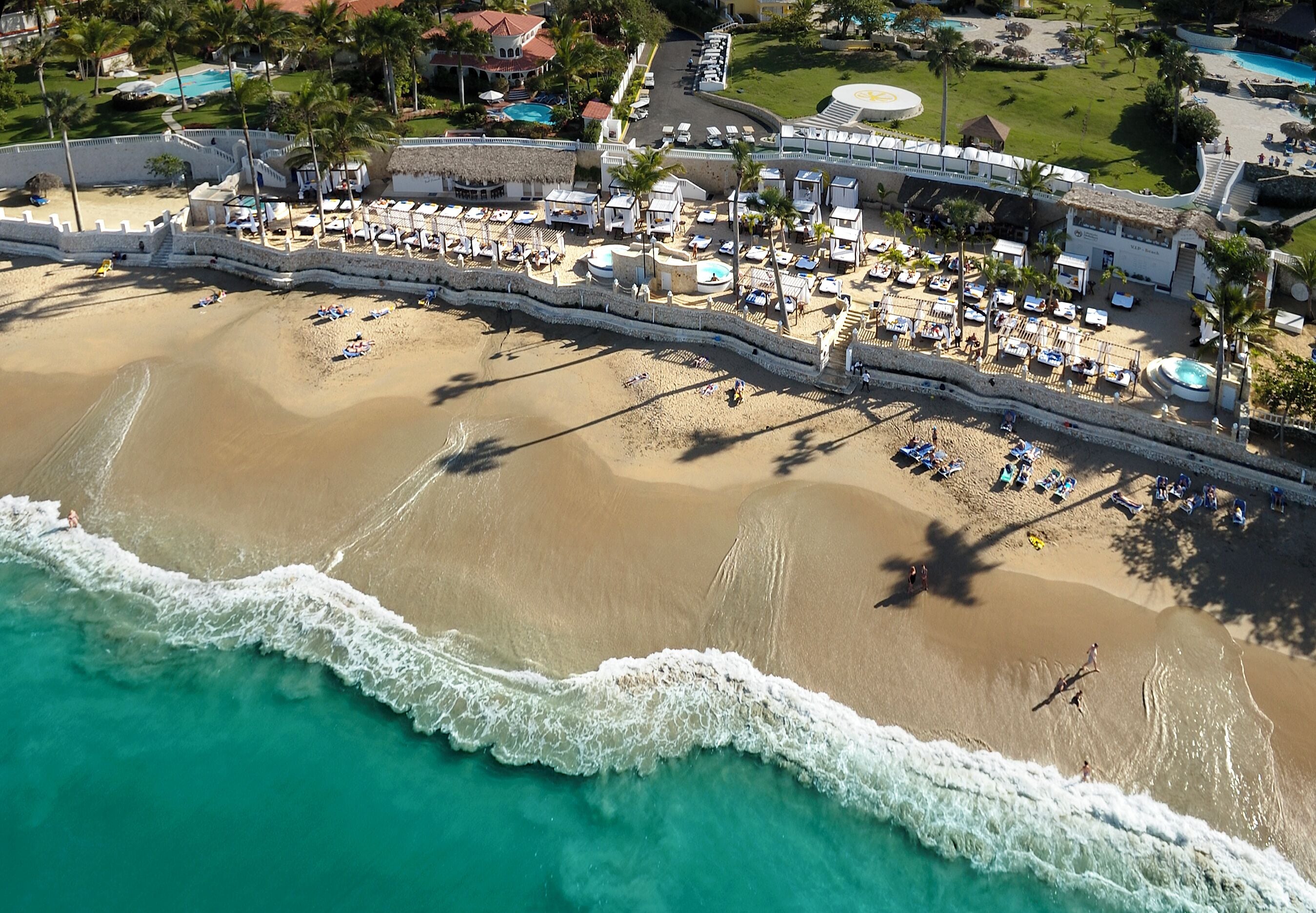 Sur la plage, service de navette pour la plage (gratuit)