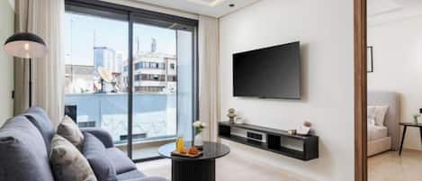 Standard-Apartment, Stadtblick | Wohnbereich