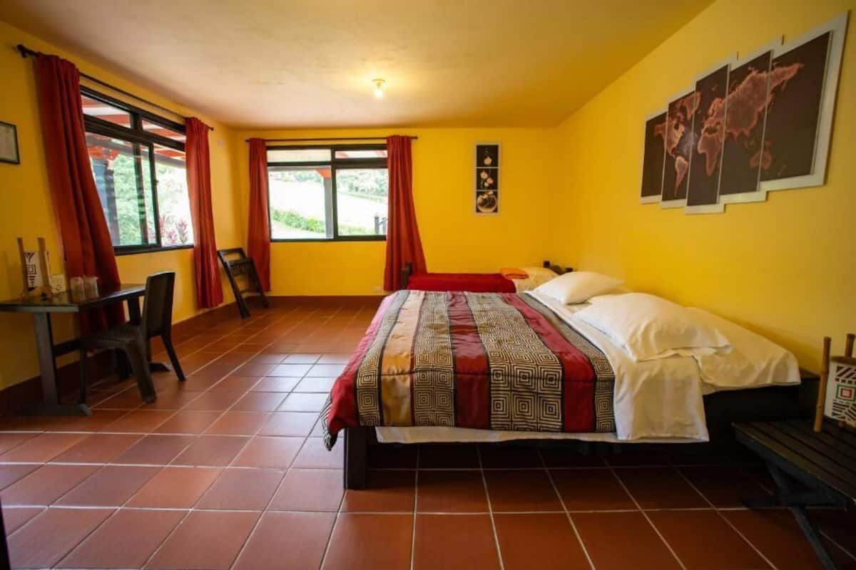 Ropa de cama hipoalergénica y escritorio 