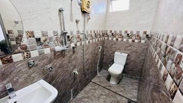 Towels, soap, toilet paper