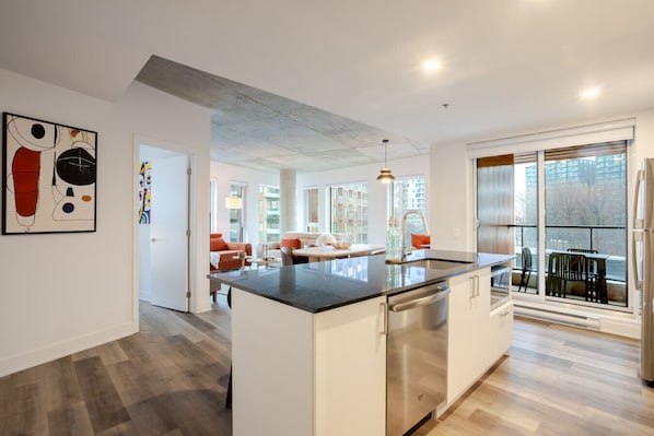 Interior - Stylish MTL Apartment | Parking + EV Charger (Montreal)