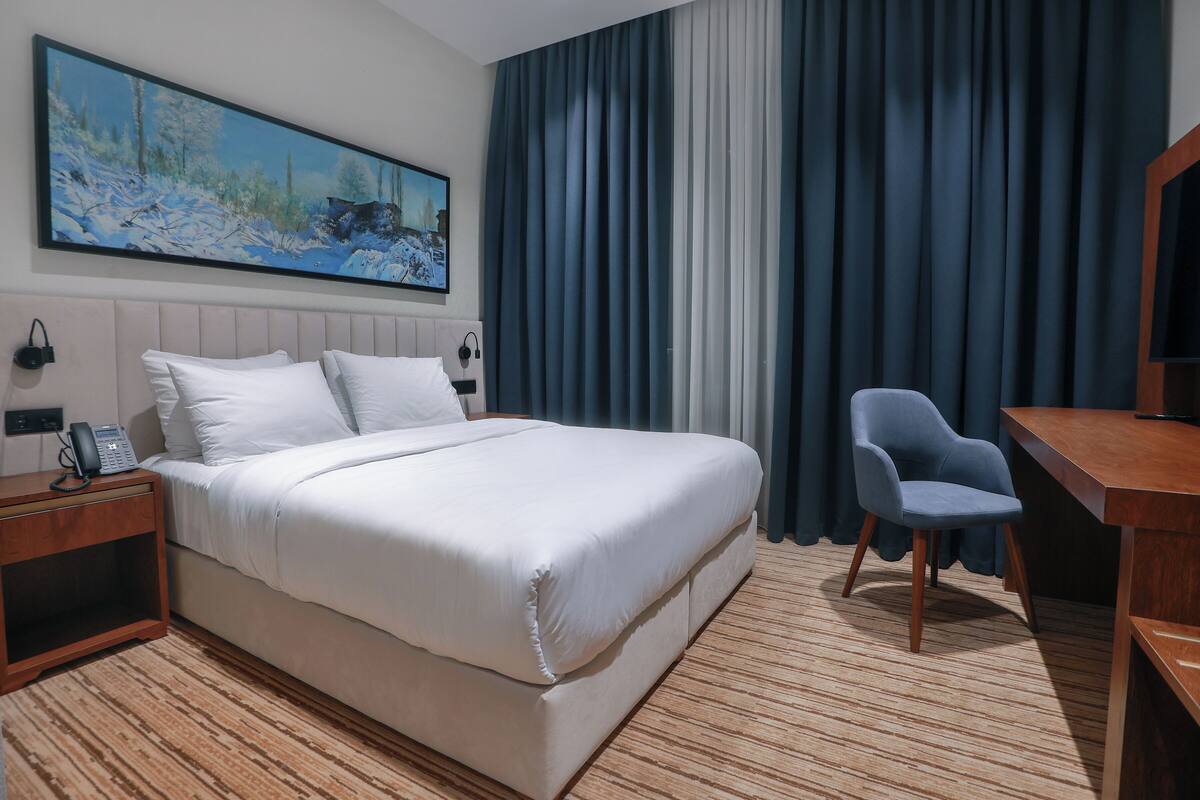 Minibar, in-room safe, laptop workspace, blackout curtains