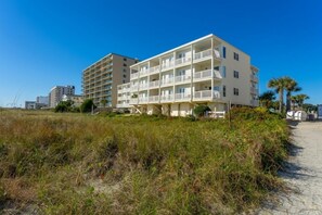 Exterior - Rustic Oceanfront Retreat | 2BR Coastal Cabin-Style Condo (North Myrtle Beach)
