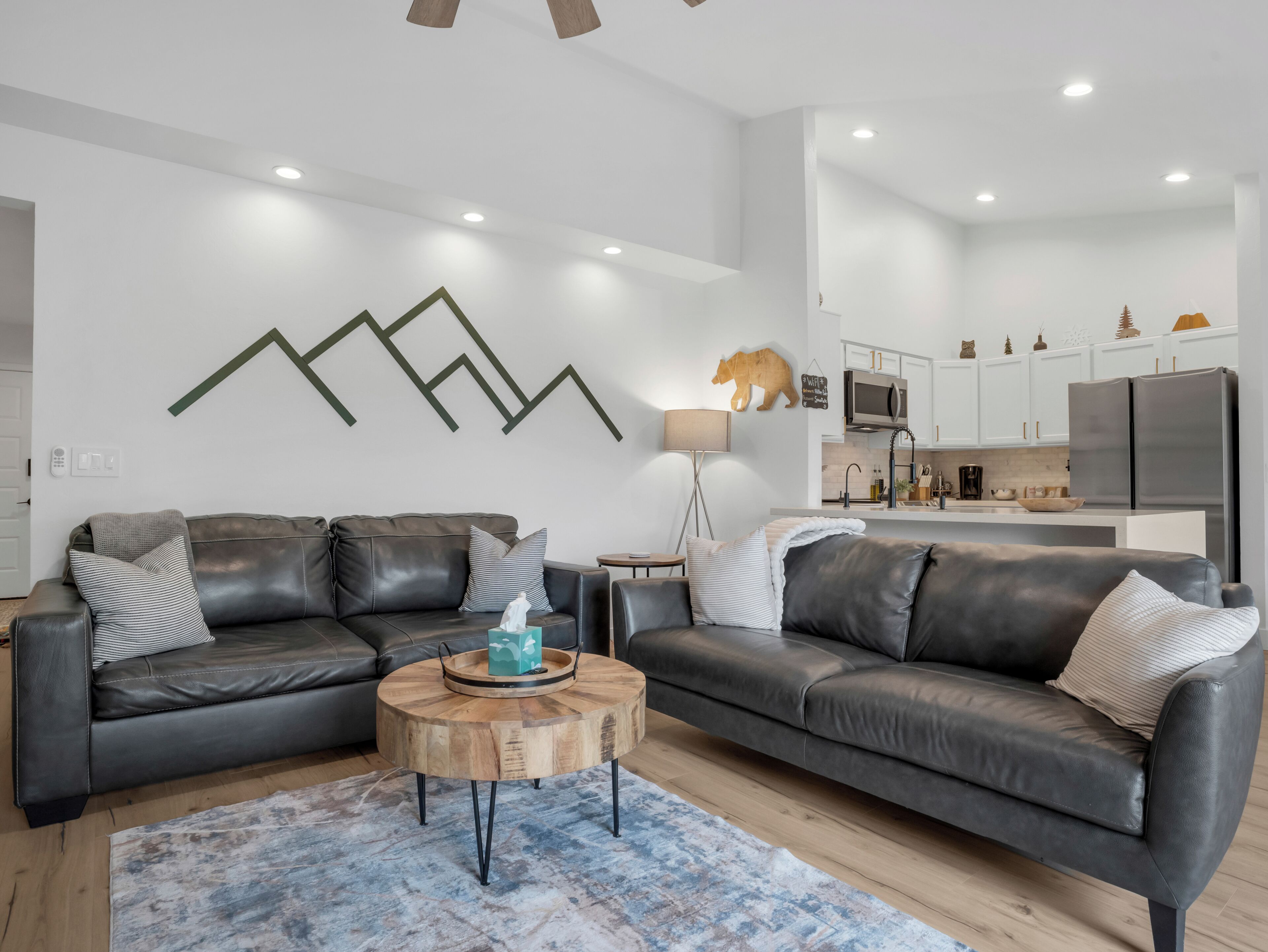Smart-tv en een open haard