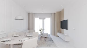 Luxury Suite, City View | Dining - EasyStay Apartments (Gdynia)