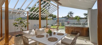 Coastal Comfort with a Private Spa Retreat