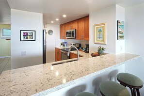 Private kitchen - Recently upgraded 3-bedroom ocean and mountain views! (Koloa)