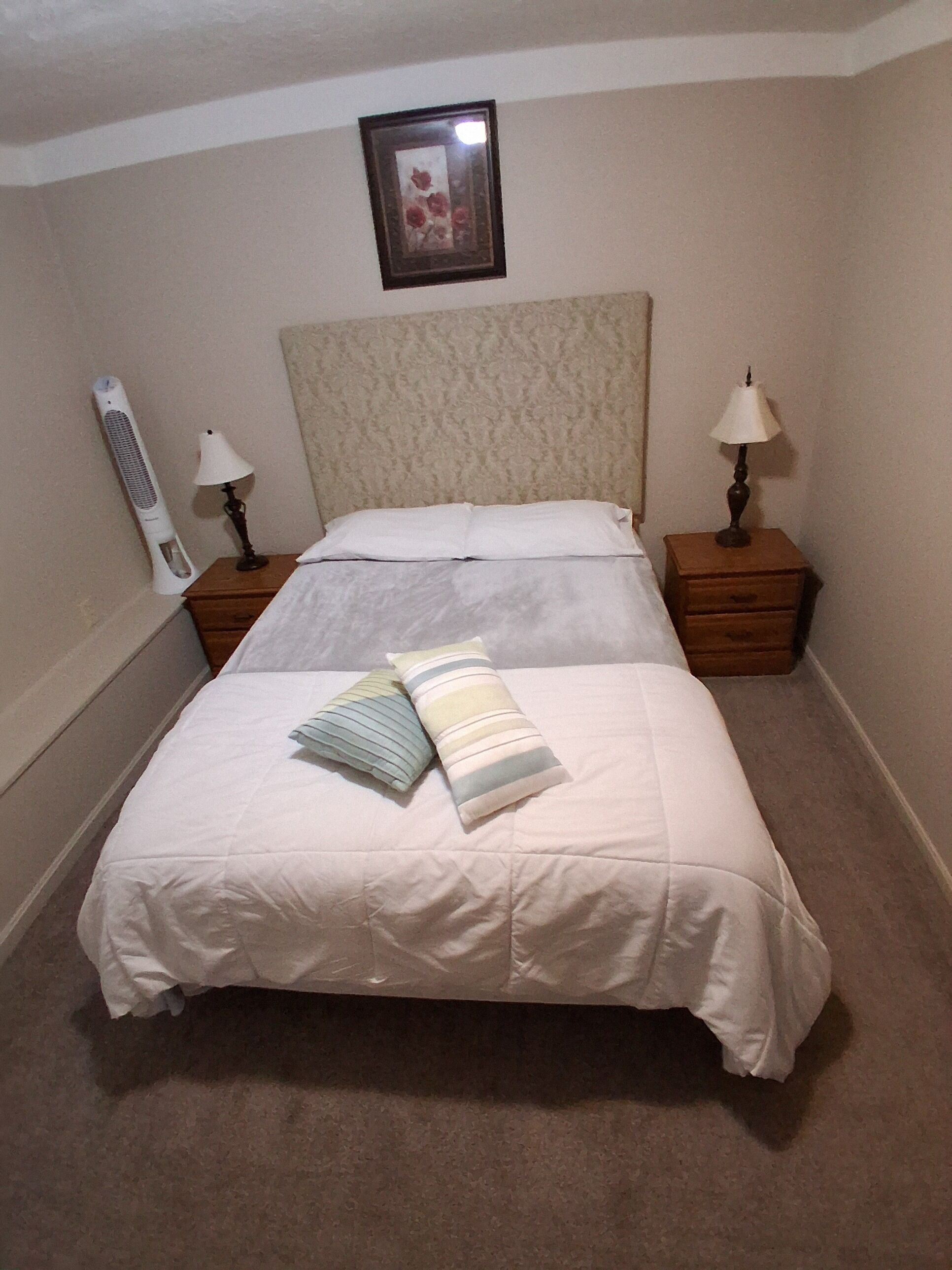 2 bedrooms, iron/ironing board, free WiFi, bed sheets
