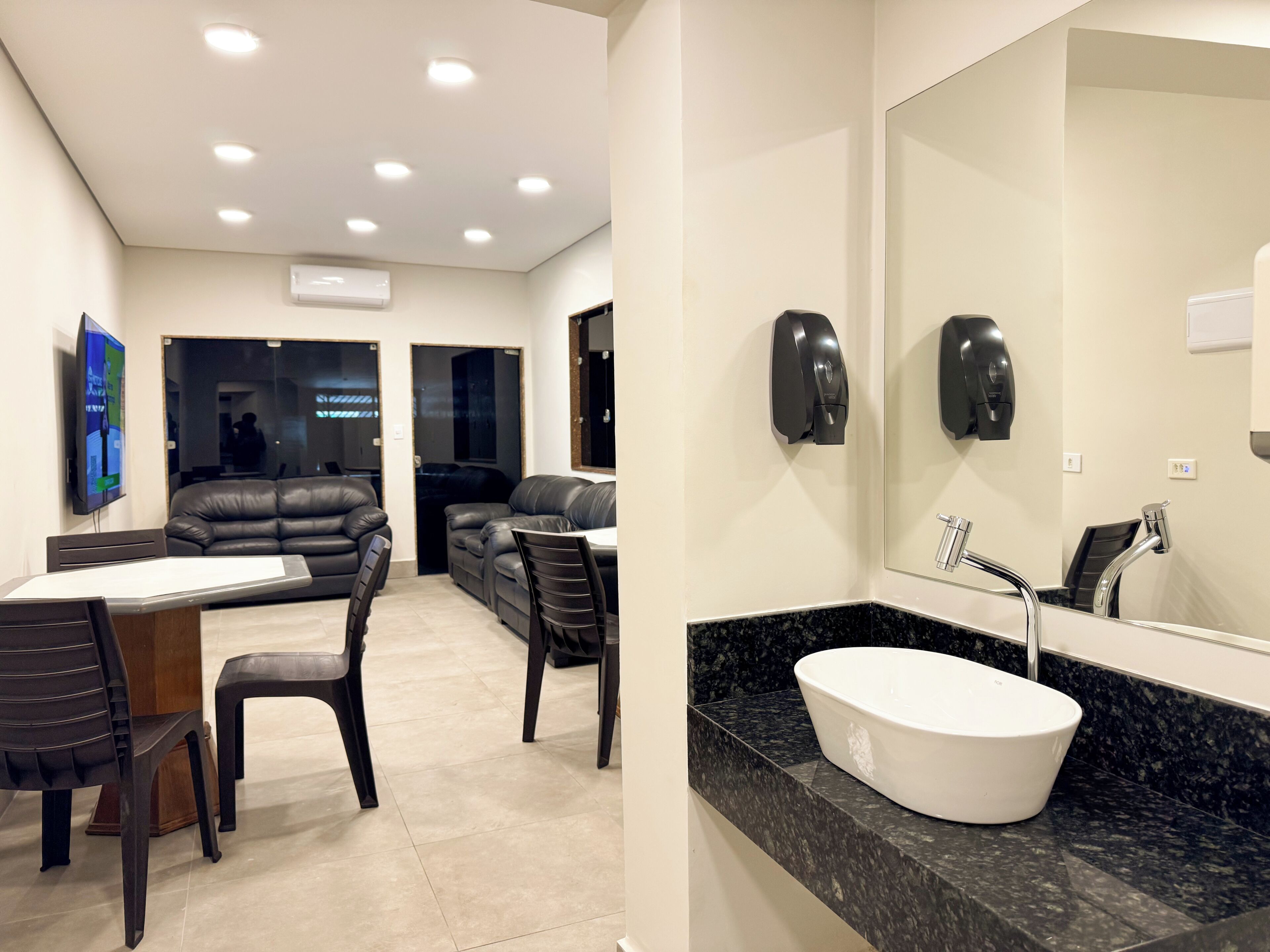 Towels, soap, toilet paper