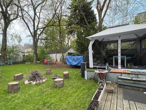 Sunrise room.  Wake up to the sun and birds singing in the heart of Toronto
