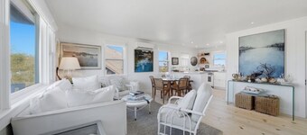 Great sunsets on the beach in 3-bedroom Nantucket house with AC