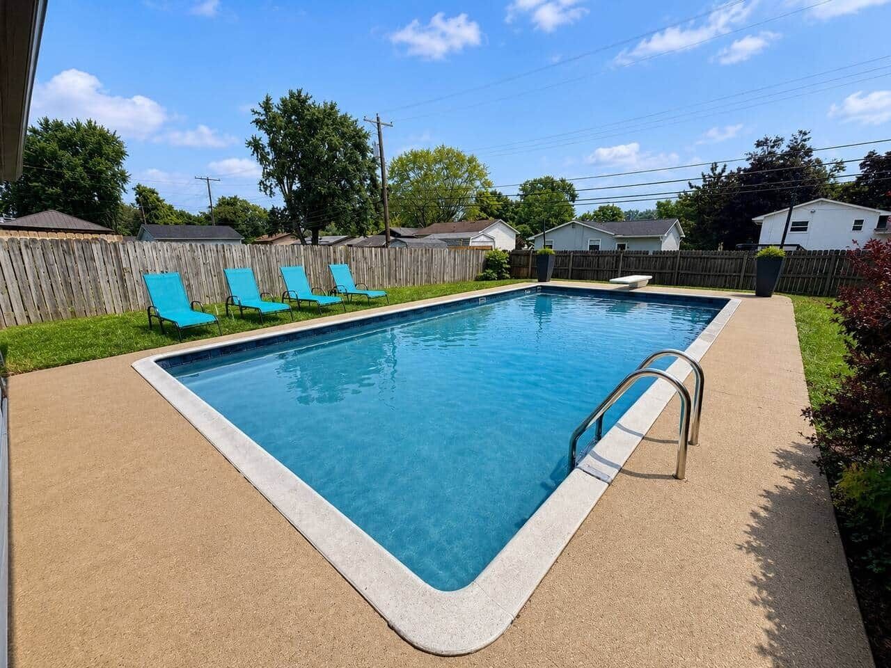 Una piscina riscaldata