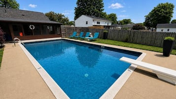 A heated pool