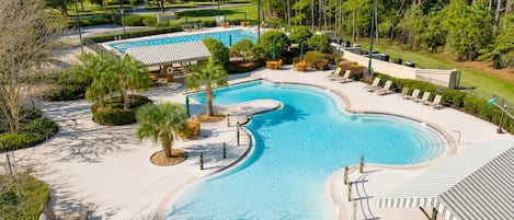 A heated pool