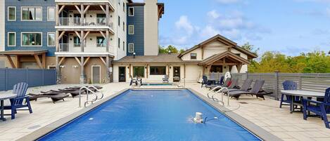 A heated pool