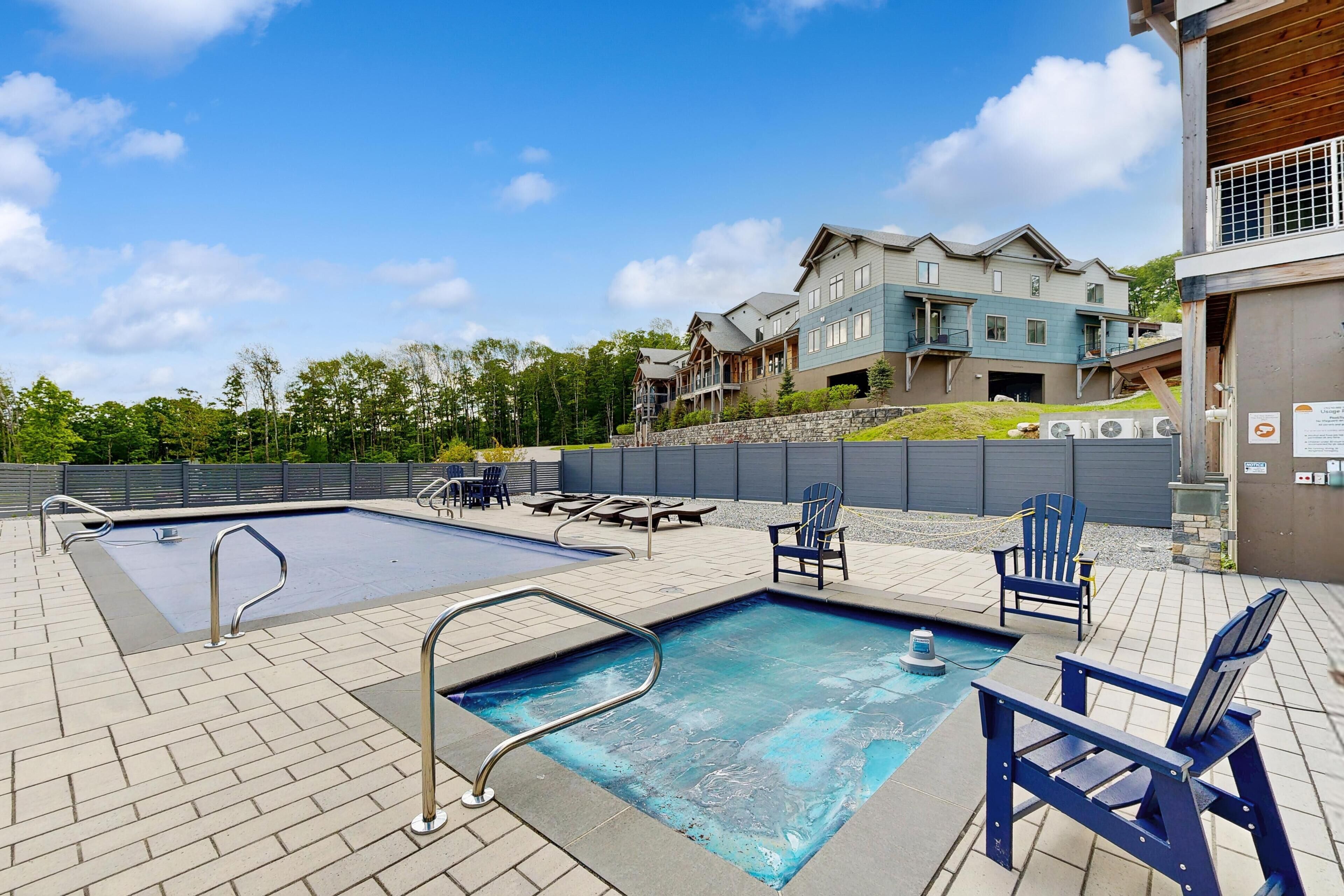 A heated pool
