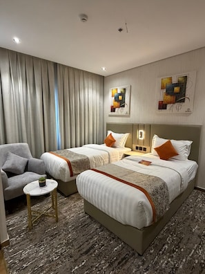 Twin Room | In-room safe, blackout curtains, iron/ironing board, free WiFi - 8Points Hotel - El Salam 1 (Madinah)