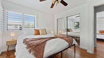 Desk, iron/ironing board, travel cot, WiFi