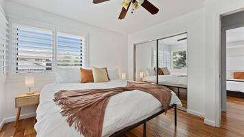 Desk, iron/ironing board, travel cot, WiFi