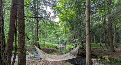 Charming 3-bedroom chalet in marvelous Livingston Manor with a majestic Stream