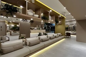 Sitteområde i lobbyen