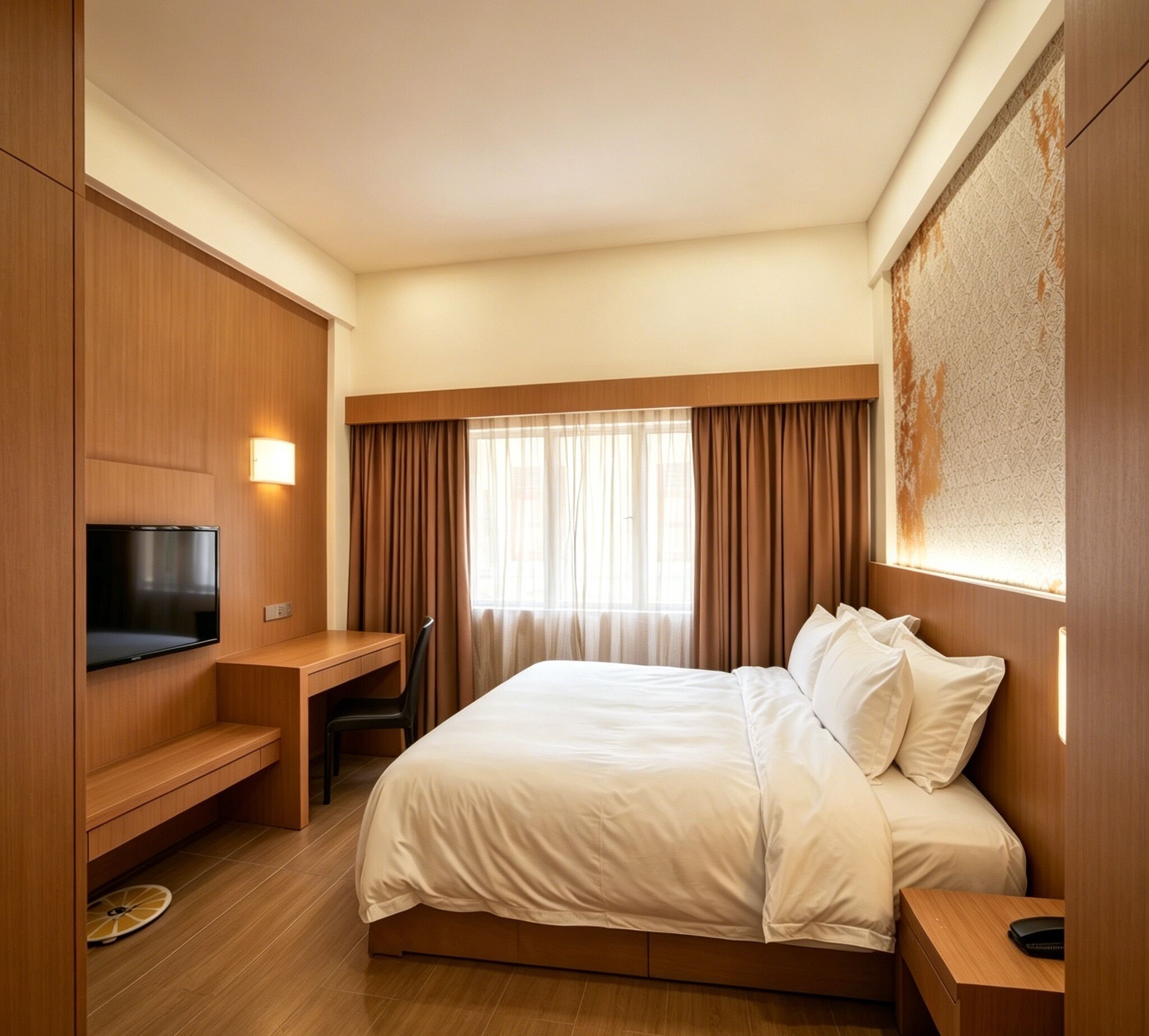 Habitación doble Deluxe, vista a la ciudad | Escritorio, cortinas blackout y insonorización 